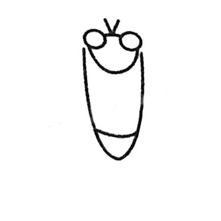 知了的简笔画画法