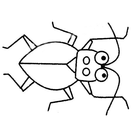 天牛简笔画图片大全