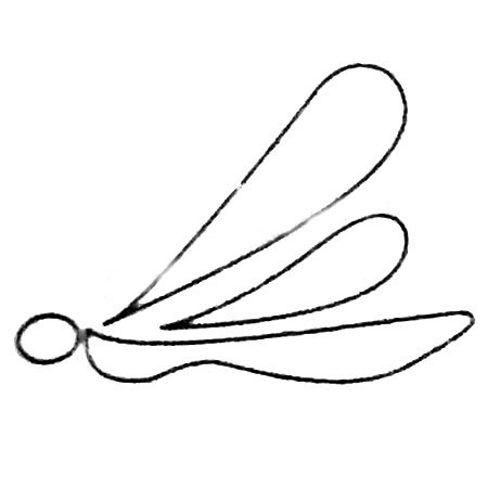 简单写意的蜻蜓简笔画