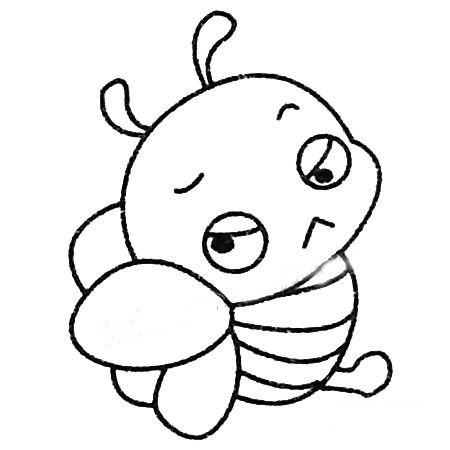 卡通蜜蜂简笔画图片大全(卡通蜜蜂的画法)