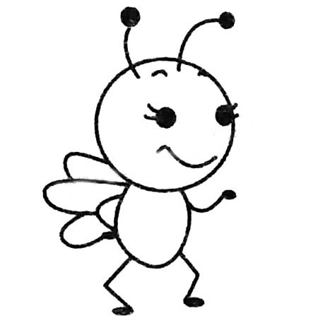 卡通蜜蜂简笔画图片大全