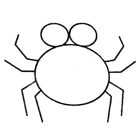 蜘蛛简笔画教程