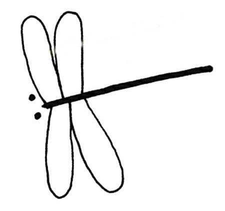 9种不同的蜻蜓简笔画