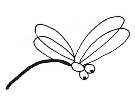 9种不同的蜻蜓简笔画