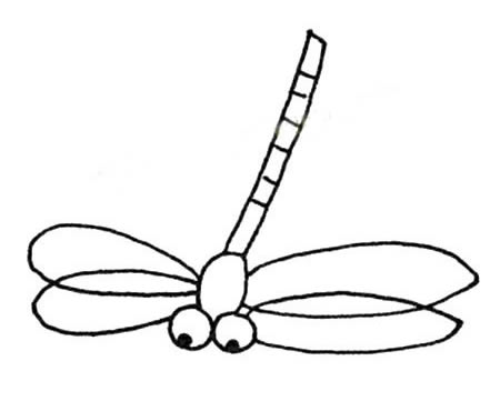 9种不同的蜻蜓简笔画