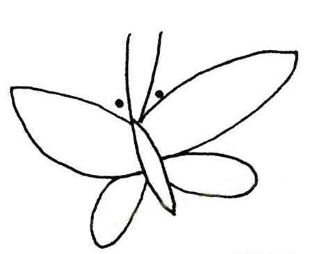15张各不相同的蝴蝶简笔画