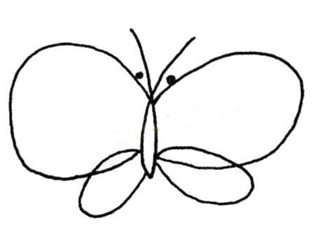 15张各不相同的蝴蝶简笔画