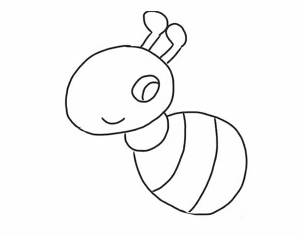 小蚂蚁简笔画的画法步骤 小蚂蚁简笔画的画法步骤
