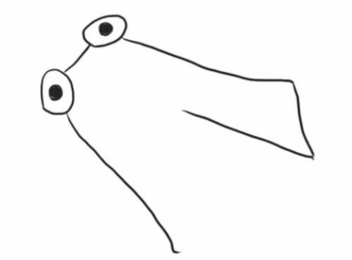 知了简笔画步骤教程