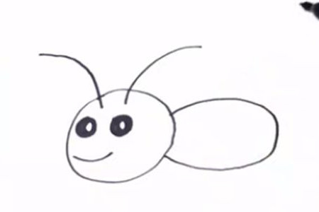一只小蚂蚁简笔画步骤 一只小蚂蚁简笔画步骤