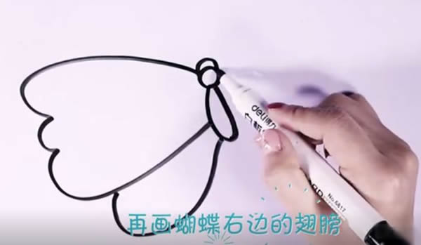 简笔画蝴蝶的画法步骤 简笔画蝴蝶的画法步骤
