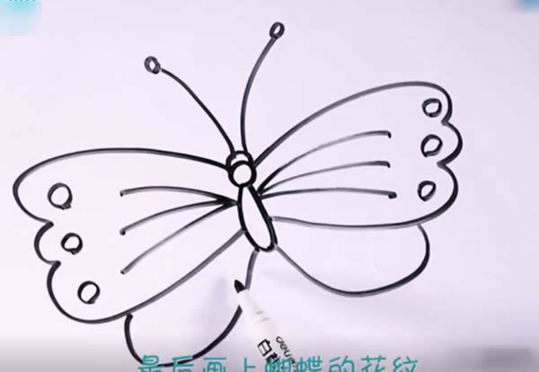 简笔画蝴蝶的画法步骤 简笔画蝴蝶的画法步骤
