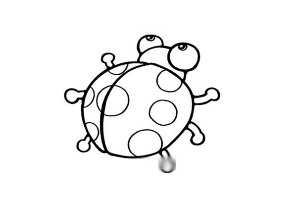 7款卡通七星瓢虫简笔画(卡通的七星瓢虫)
