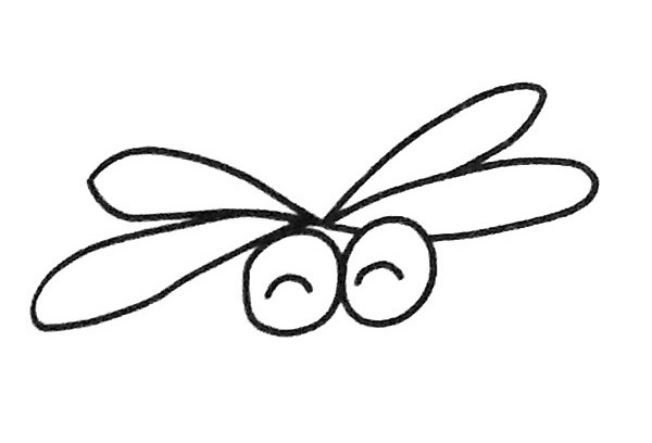 四步学会蜻蜓简笔画 四步学会蜻蜓简笔画
