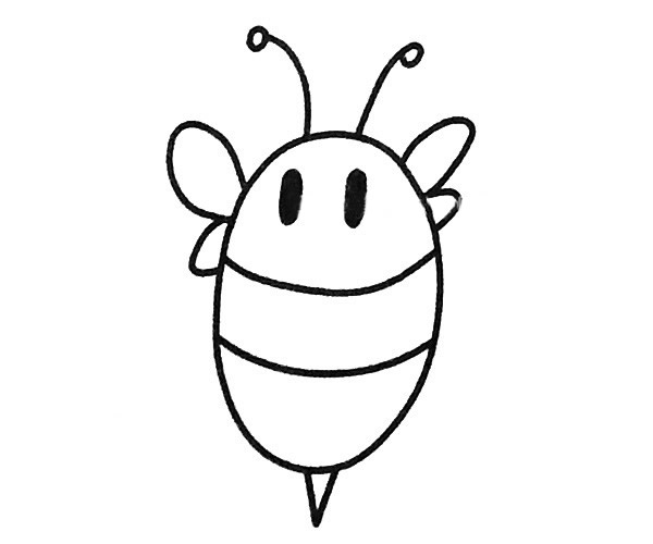 四步学会蜜蜂简笔画 四步学会蜜蜂简笔画