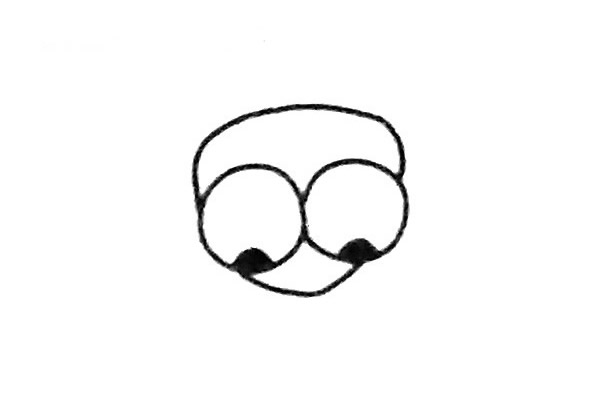 苍蝇简笔画步骤