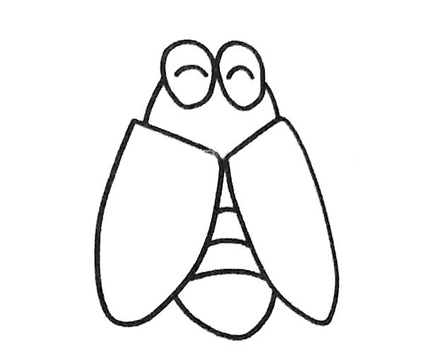 5款蝉的简笔画