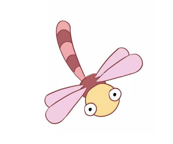 三款漂亮的蜻蜓儿童画