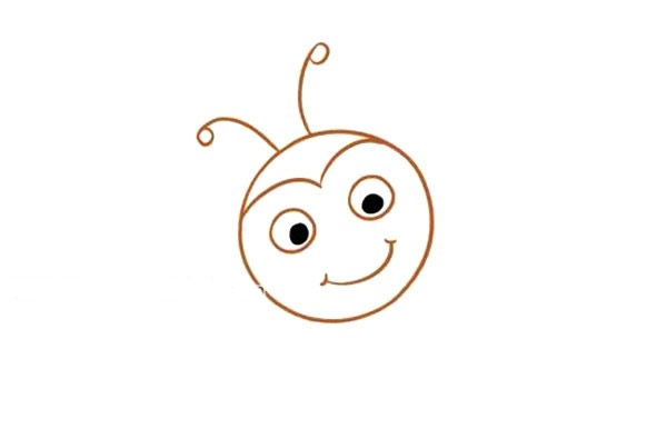 漂亮的卡通蜜蜂简笔画