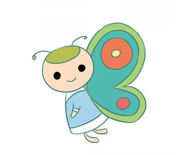 三款漂亮的蝴蝶简笔画