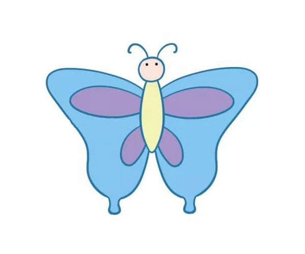 三款漂亮的蝴蝶简笔画