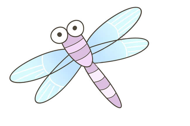 美丽的蜻蜓简笔画 美丽的蜻蜓简笔画