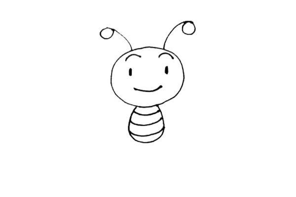 一步步教你画蜜蜂简笔画 一步步教你画蜜蜂简笔画