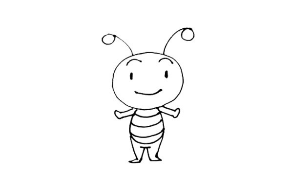 一步步教你画蜜蜂简笔画 一步步教你画蜜蜂简笔画
