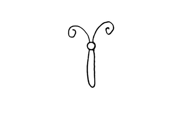 简单的彩色蝴蝶儿童画