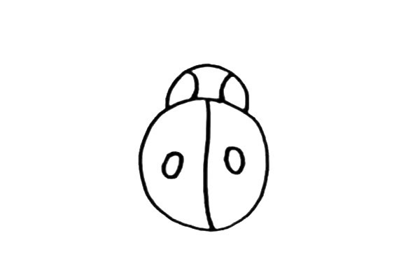 彩色甲壳虫简笔画步骤