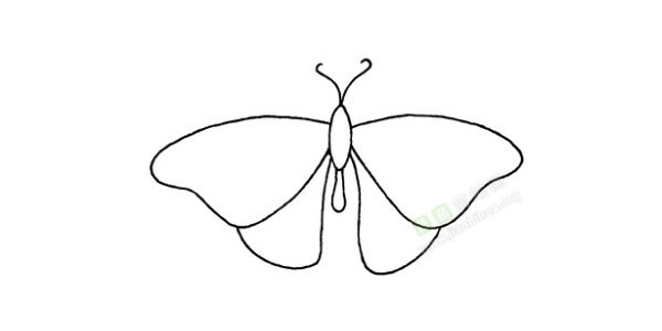 一看就会的蝴蝶简笔画