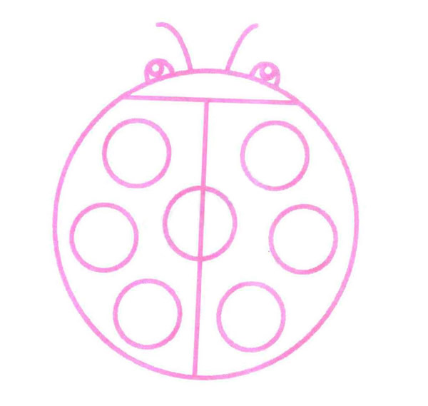 瓢虫怎么画简单又漂亮