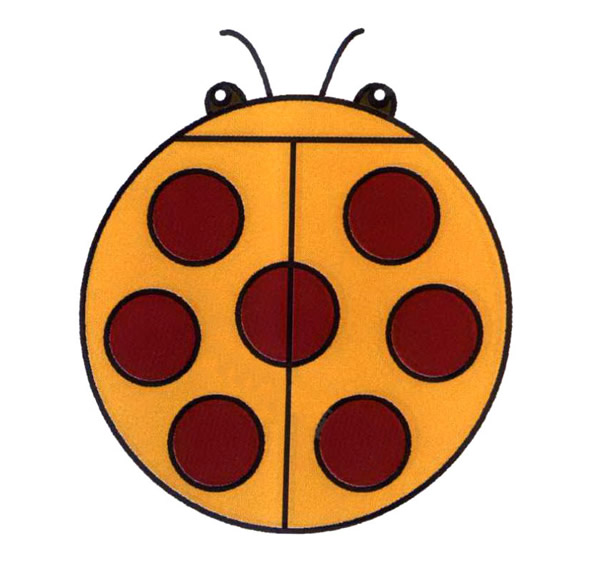 瓢虫怎么画简单又漂亮