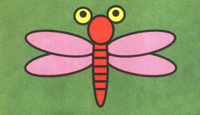 蜻蜓简笔画步骤分解