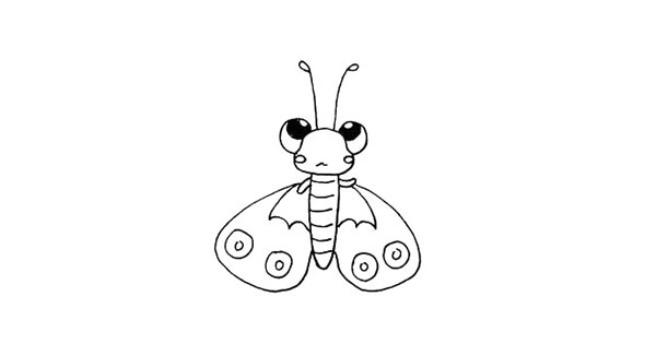 色彩斑斓的蝴蝶简笔画 色彩斑斓的蝴蝶简笔画