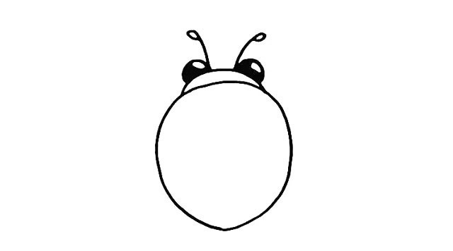 七星瓢虫简笔画详细步骤 七星瓢虫简笔画详细步骤