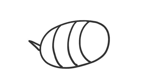 勤劳的小蜜蜂简笔画