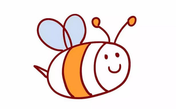 勤劳的小蜜蜂简笔画