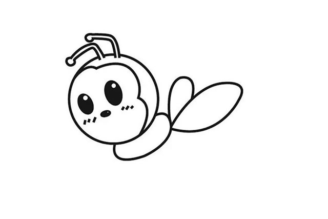 带颜色的蜜蜂怎么画