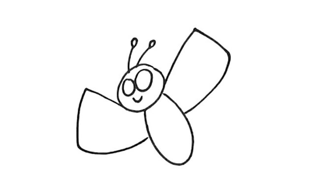 几步就完成的蝴蝶简笔画 几步就完成的蝴蝶简笔画