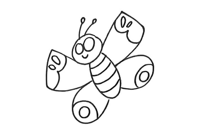 几步就完成的蝴蝶简笔画 几步就完成的蝴蝶简笔画