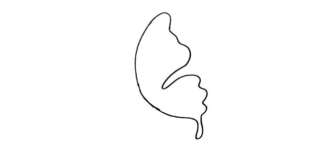 漂亮的蝴蝶和花朵简笔画 漂亮的蝴蝶和花朵简笔画