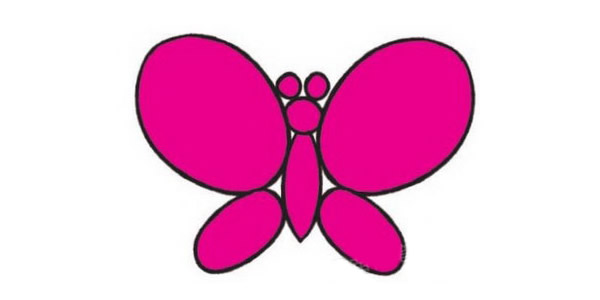 四步学会画一只蝴蝶