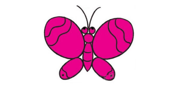 四步学会画一只蝴蝶