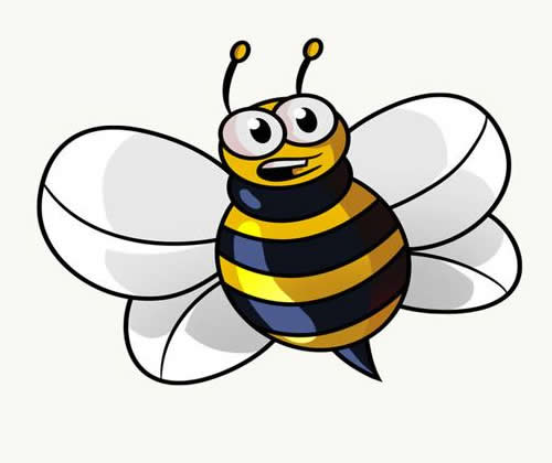 卡通蜜蜂简笔画详细步骤