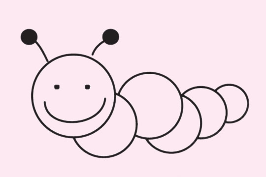 一组毛毛虫简笔画图片大全(毛毛虫简笔画 简单 可爱)