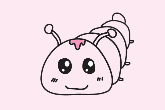 一组毛毛虫简笔画图片大全