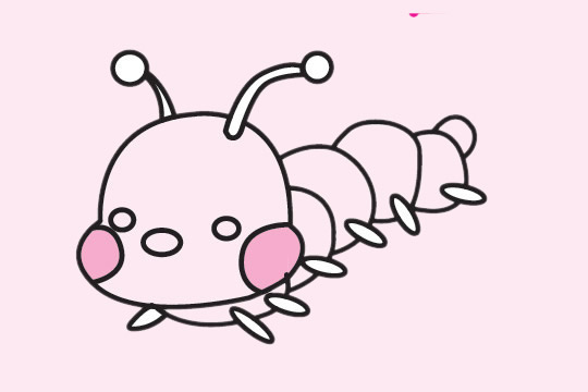 一组毛毛虫简笔画图片大全