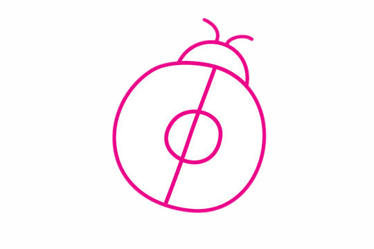 只需五步学会瓢虫简笔画 只需五步学会瓢虫简笔画