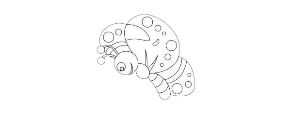 一组蝴蝶简笔画图片大全(一蝴蝶简笔画 简单漂亮)